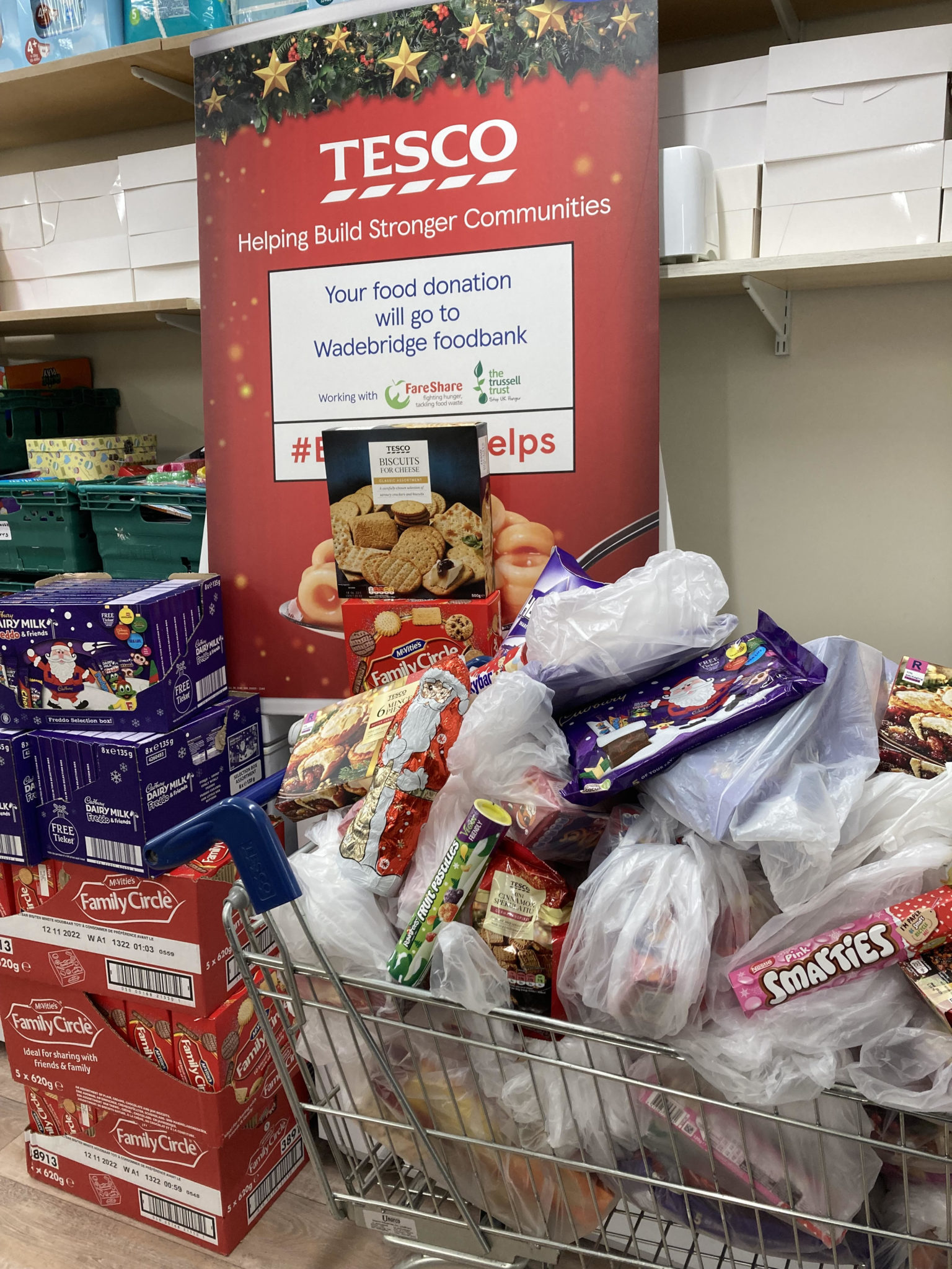 Thank You Tesco Wadebridge Foodbank